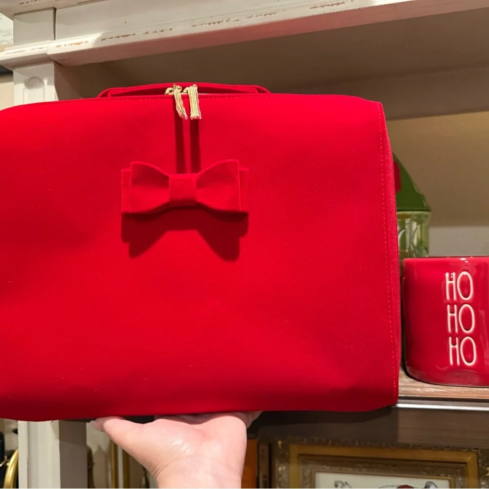 Estee Lauder Vibrant Red Cosmetic Bag